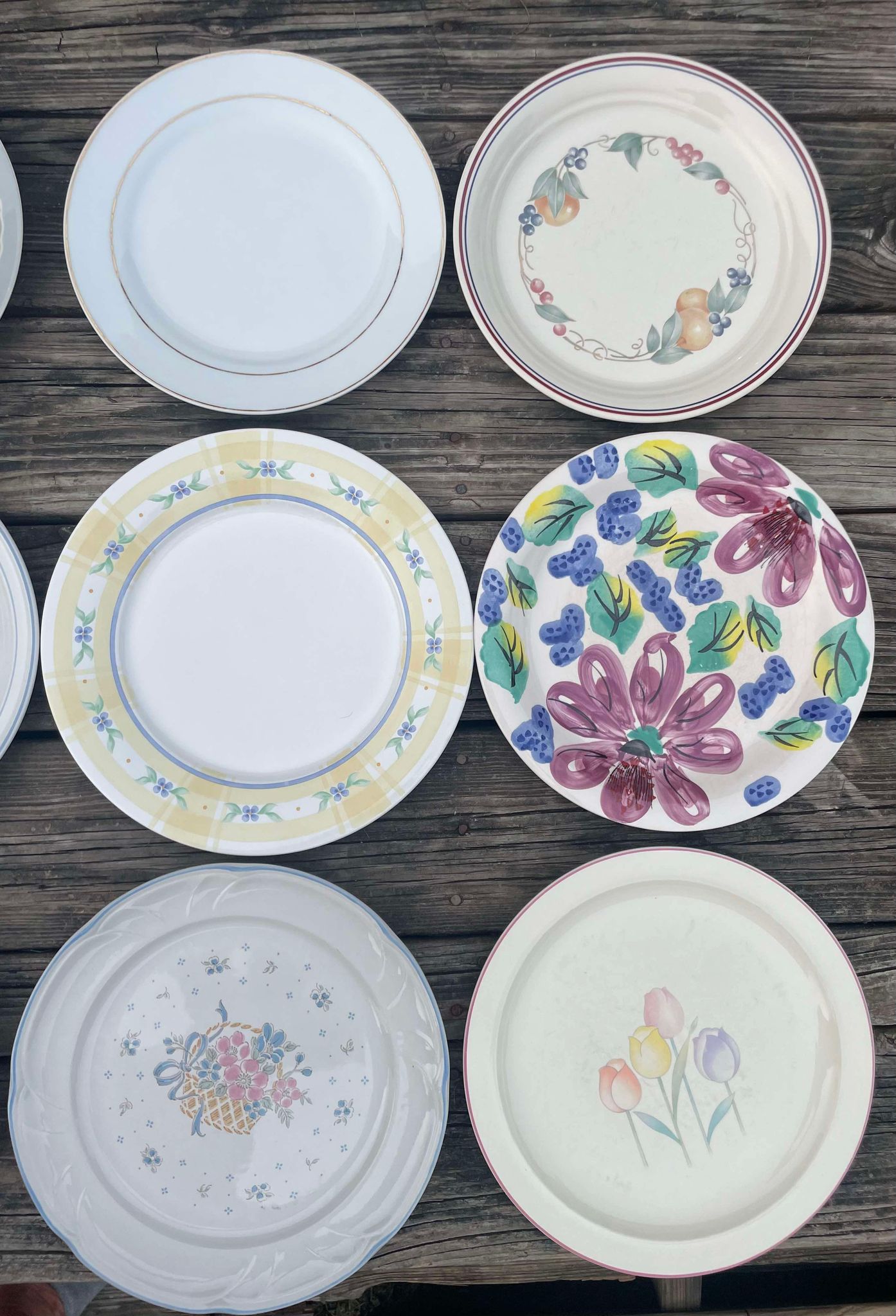 French Garden Plates